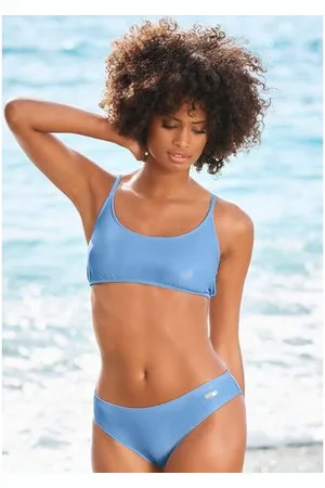 Lascana Bustierbikini met gouden glanzende coating