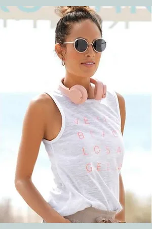Venice Beach Tanktop met logoprint, tanktop