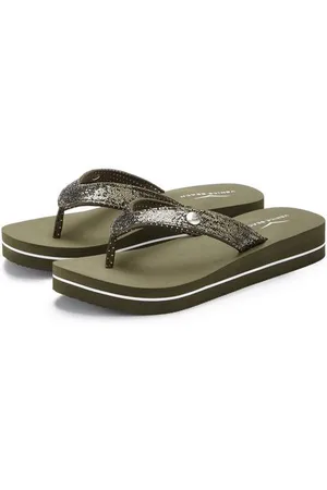 Venice Beach Badslippers Sandaal, pantoletten, badschoenen ultralicht met glitterband VEGAN
