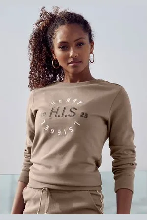 H.I.S Sweatshirt met grote logo-borduurwerk, loungepak