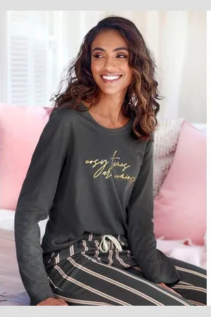 Lascana Shirt met lange mouwen met folieprint