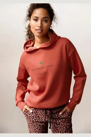 Lascana Hoodie Lounge-/capuchontrui met print voor, loungewear