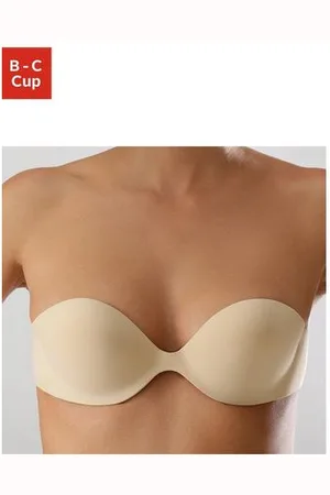 Lascana Plak-bh met zijflappen van hechtend silicone, basic lingerie