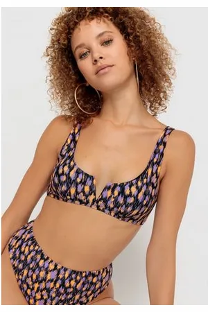 Lascana Bustierbikinitop Lavista met v-hals aan de voorkant