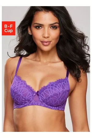 Lascana Beugel-bh Cara met vrouwelijk kant, deels gemaakt van gerecycled materiaal, lingerie