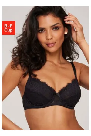 Lascana Beugel-bh Cara met vrouwelijk kant, deels gemaakt van gerecycled materiaal, lingerie