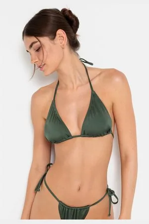 Lascana Triangel-bikinitop Nele met glanzende coating