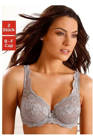 Petite Fleur Beugel-bh van kant, dessous (Set van 2)