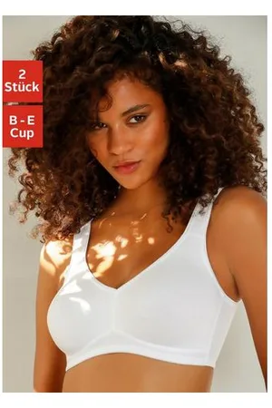 Petite Fleur Soft-bh zonder beugels, gemaakt van zacht katoen (Set van 2)