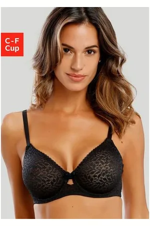 Nuance Minimizer-bh met beugel van licht transparante kant, lingerie