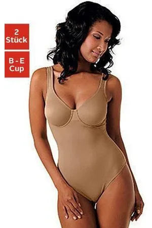 Nuance T-shirt-body met beugel, met figuurvormend effect, shapewear body, shaping body (Set van 2)