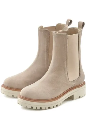 ELBSAND Chelsea-boots van leer, instaplaarzen, enkellaarsjes