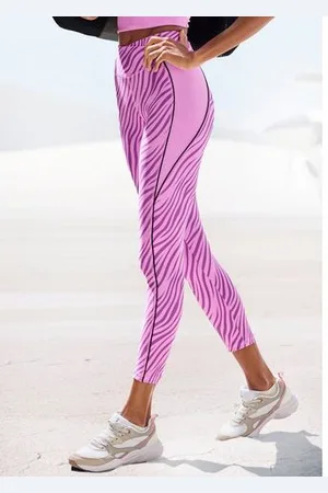 Lascana Legging -Sportleggings met zebramotief