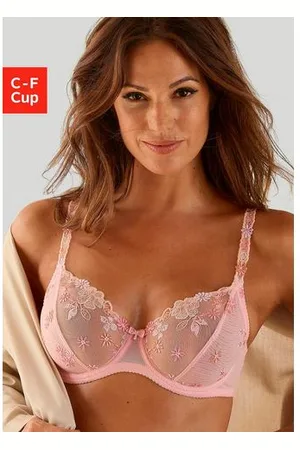 Nuance Beugel-bh gemaakt van uniek kant in een zomerse look, lingerie