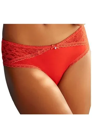 QS by s.Oliver Hipster Clarissse met stijlvol transparante, kanten inzetten