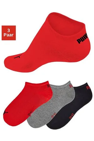 PUMA Sneakersokken met ingebreid logo (3 paar)