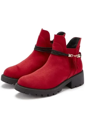 Lascana Chelsea-boots met afneembaar band en chunky zool, enkellaarsjes