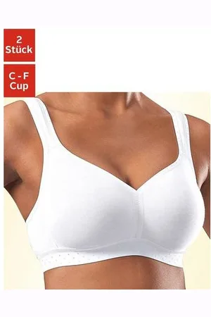 Petite Fleur Soft-bh zonder beugels van zacht katoen (Set van 2)