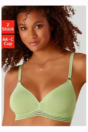 Petite Fleur Soft-bh zonder beugels, in een mooie driehoeksvorm (2-delig, Set van 2)