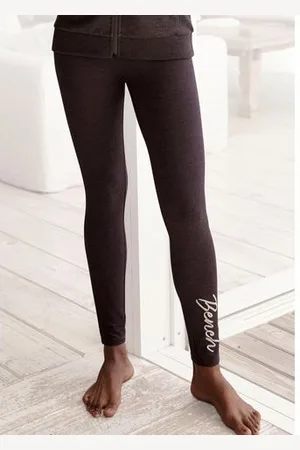 Bench Legging -Loungebroek met glanzende logo-borduurwerk, loungewear
