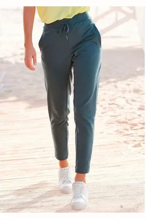 Venice Beach Sweatbroek met print op de broekspijpen en zakken, joggingbroek, loungebroek