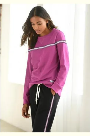 H.I.S Sweater met contrasterend tape, loungepak