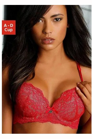 Jette Joop Push-up-bh met aantrekkelijke bandjes in bandjes-look, sexy dessous