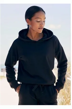 Lascana Hoodie van biologische katoen, loungewear