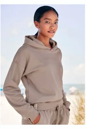 Lascana Hoodie van biologische katoen, loungewear