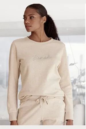 Bench Sweatshirt Loungeshirt met glanzende logo-borduurwerk, loungewear