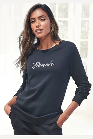 Bench Sweatshirt Loungeshirt met geborduurd logo, loungewear
