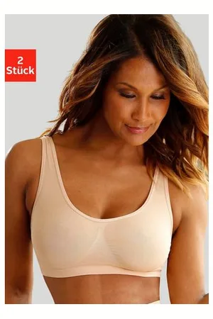 Petite Fleur Bralette-bh SEAMLESS zonder beugels gemaakt van zacht Microtouch-materiaal(Set van 2)