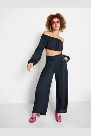 Lascana Blouse met carmenhals in verkorte lengte