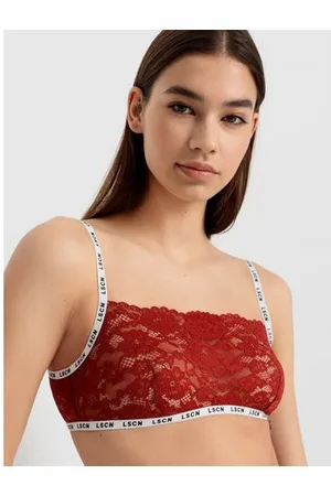 Lascana Bustier met gebloemde kant (1-delig)