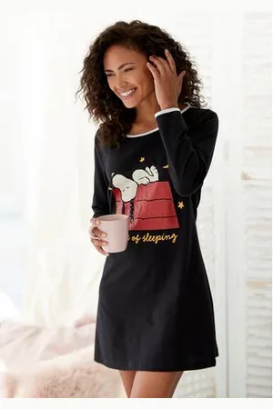 Peanuts Nachthemd met snoopy printmotief