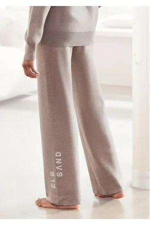 ELBSAND Tricotbroek Loungebroek, relaxbroek van zacht hoogwaardig breiwerk, loungewear