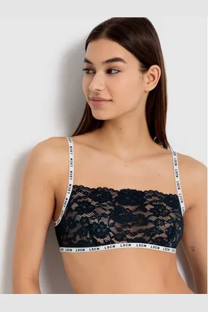 Lascana Bustier met gebloemde kant (1-delig)