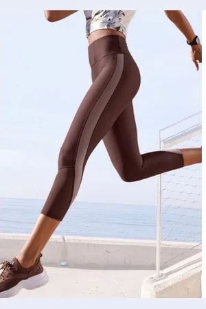 Lascana 7/8 legging met netinzetten