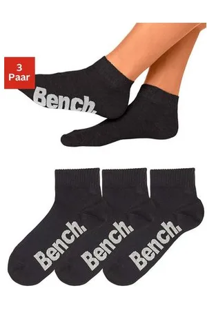 Bench Korte sokken met comfortabele ribboorden (set, 3 paar)