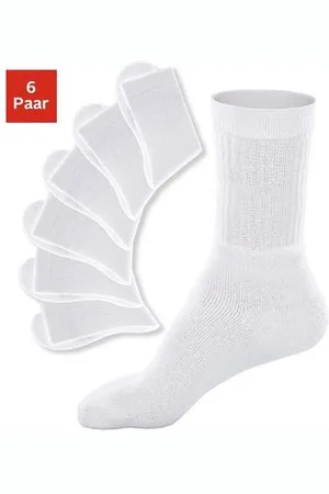 Go In Tennissokken met geribde schacht (set, 6 paar)