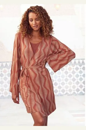 Lascana Kimono met grafische print all-over