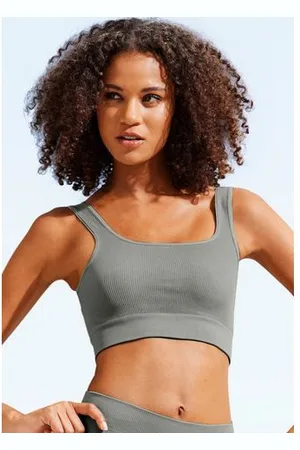 Lascana Crop-top - Seamless Top Naadloos top met ribstructuur