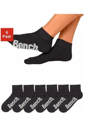 Bench Korte sokken met comfortabele ribboorden (set, 6 paar)