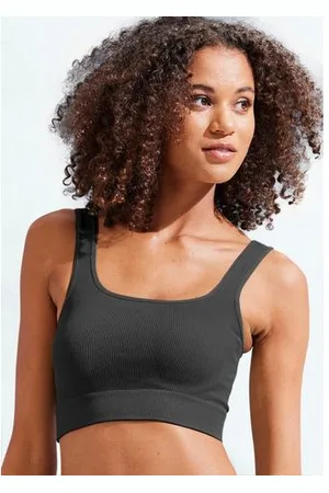 Lascana Crop-top - Seamless Top Naadloos top met ribstructuur