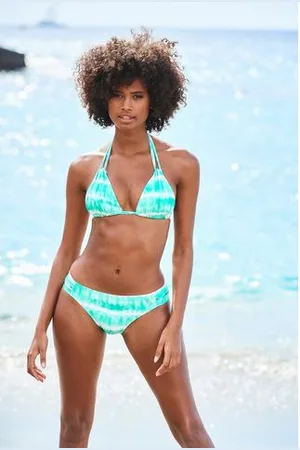 QS by s.Oliver Triangel-bikinitop Enja met batikprint
