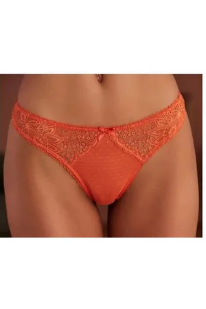 vivance collection String met kanten inzetten opzij in gebloemde look
