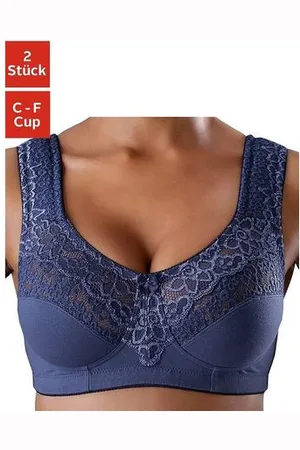 Petite Fleur Steun-bh zonder beugels, met elegante kant, basic dessous (Set van 2)