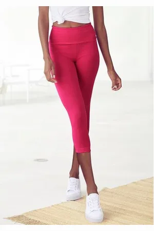 Lascana Caprilegging met brede, zachte boord