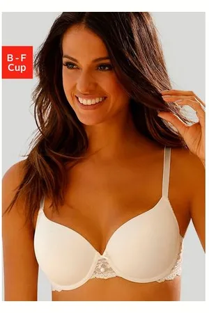 Lascana Bh met steuncups Nina Dessous met beugel, naadloze cups en kant opzij, dessous