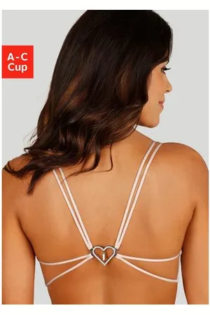 Lascana Push-up-bh met bijzondere strasachterkant voor diepe ruglijn, sexy ondergoed